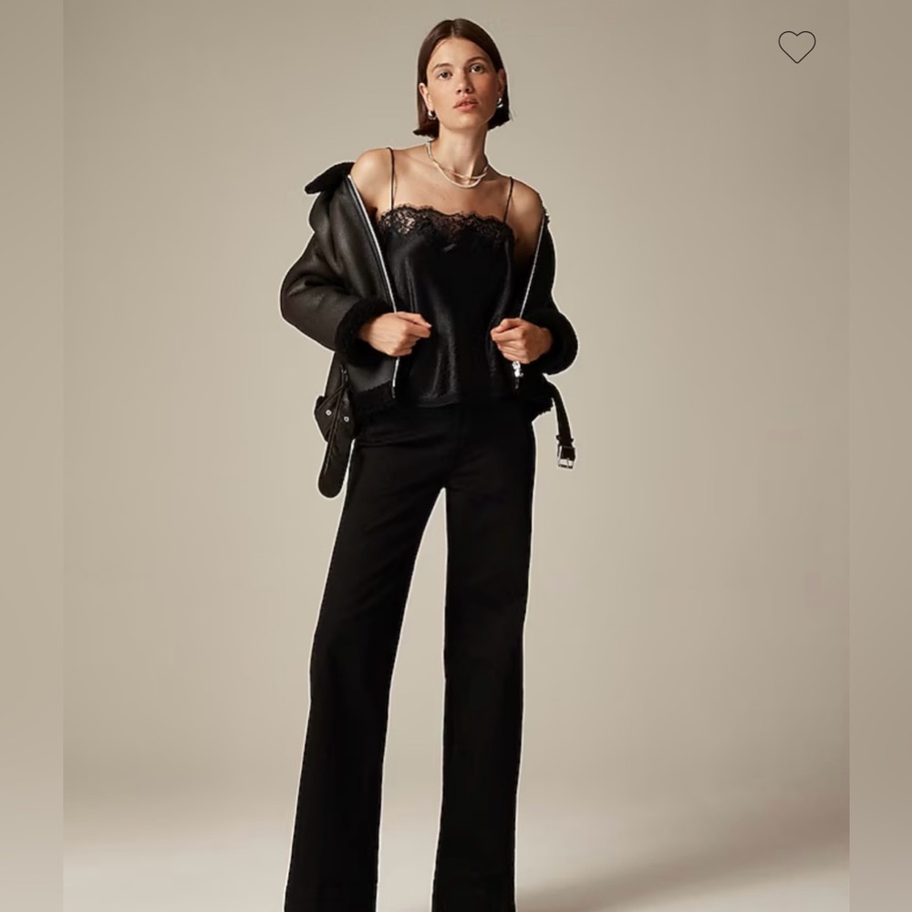 J. Crew Black Wide Leg Jeans